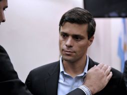 Leopoldo López es uno de los presos políticos en el gobierno de Maduro. AFP / ARCHIVO