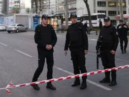 La policía mantiene rodeada la zona de la explosión. EFE / ARCHIVO