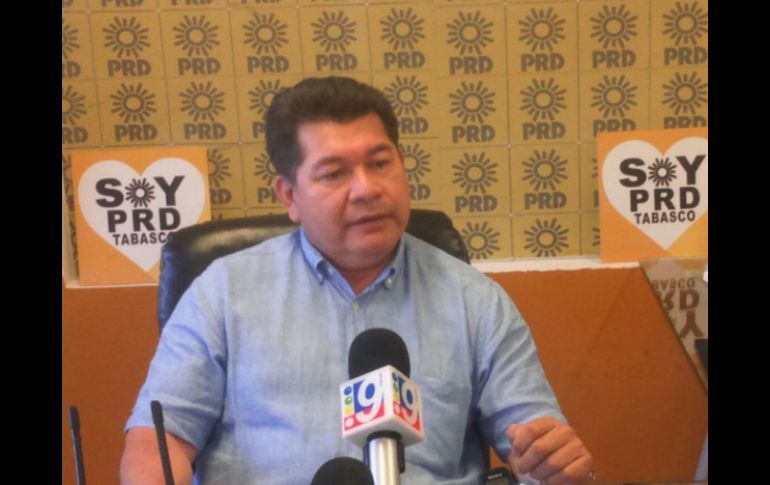 Candelario Pérez Alvarado señaló que la justicia federal no ha cumplido con la aplicación de la ley. TWITTER / @TabascoPRD