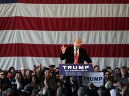 Durante un acto de campaña el domingo en Rochester, Trump dijo que fue 'una historia completamente deshonesta'. AP / M. Groll