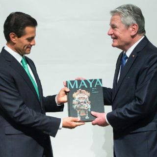Peña Nieto y Gauck inauguran exposición de cultura maya