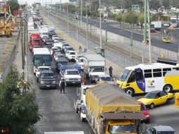 La complicación vehicular iniciaba en Periférico Sur y terminaba en avenida Patria. EL INFORMADOR / A. Camacho