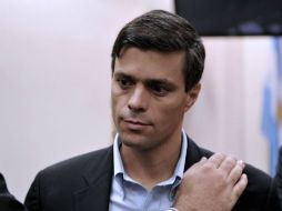 López fue condenado a casi 14 años de cárcel tras ser acusado de promover violentas protestas en Caracas en febrero del 2014. AFP / ARCHIVO