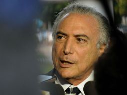 Michel Temer, vicepresidente, por 'error' da por hecho la salida de Dilma Rousseff. AFP / A. Anholete