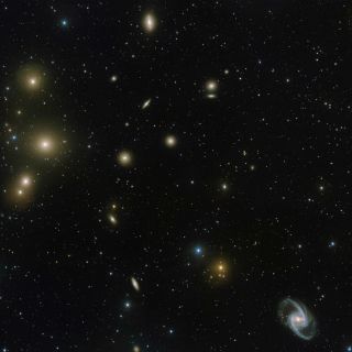 El ESO capta una nueva imagen inédita del cúmulo Fornax