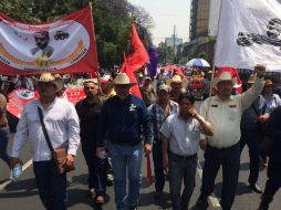 Los manifestantes pertenecen a cinco organizaciones agrarias; desean lograr una reorientación del presupuesto rural. SUN / F. Ramírez