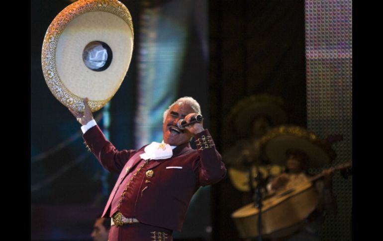 Este sábado se realizará el concierto final de Vicente Fernández. AP / ARCHIVO