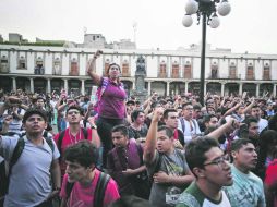 Unidos. Universitarios se oponen a quedar integrados bajo la Secretaría de Educación federal. SUN /