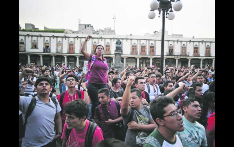 Unidos. Universitarios se oponen a quedar integrados bajo la Secretaría de Educación federal. SUN /