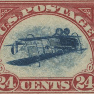 Aparece famosa estampilla 'Jenny invertida' robada en 1955