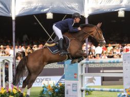 El británico conquista en los lomos del caballo Hello Forever. EFE / S. Gutiérrez