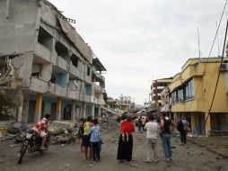 Pedernales. Una de las localidades que resultó más afectada por el reciente sismo y sus réplicas. EFE / J. Jácome