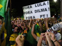 El día de ayer hubo diversas manifestaciones en contra de Dilma. AFP / T. Marcelo