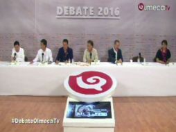 El debate es organizado por la televisora Olmeca TV. YOUTUBE / Olmeca TV