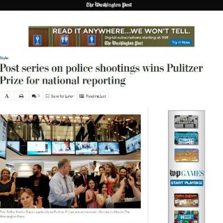 Washington Post y Tampa Bay de Florida ganan principales Pulitzer