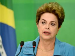 Rousseff es acusada de responsabilidad en las maniobras contables que el Gobierno realizó para maquillar sus resultados. AFP / E. Sa