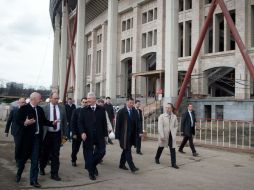 Entre los 12 estadios, actualmente seis serán nuevos y se encuentran en construcción, y cuatro en fase de renovación. AFP / E. Samarin