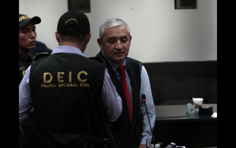 Pérez Molina renunció el pasado 3 de septiembre a la presidencia y desde entonces guarda prisión provisional. EFE / ARCHIVO