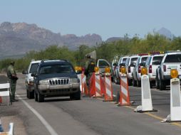 La Patrulla Fronteriza localizó el camión con los inmigrantes desde un helicóptero. EFE / ARCHIVO
