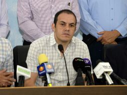 Las funcionarias exhiben documentos sobre las presuntas faltas en la gestión de Cuauhtémoc Blanco. SUN / ARCHIVO