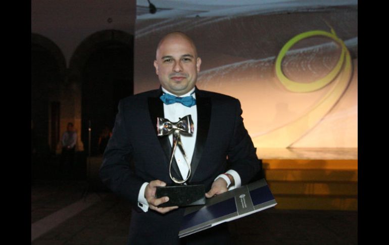 Empresario del año. León Reffreger, ganador de la novena edición del premio entregado por el gobernador del Estado. EL INFORMADOR / R. Tamayo