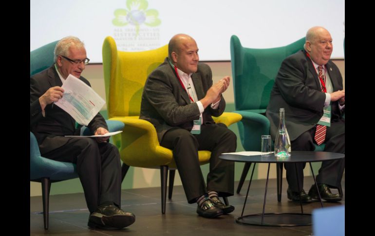 'Los tapatíos pueden estar seguros de que de esta visita salieron cosas importantes para nuestra ciudad', afirma Alfaro. ESPECIAL / Gobierno de Guadalajara