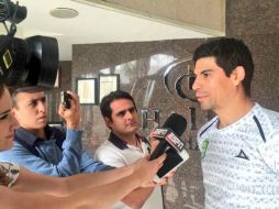 Magallón llegó la tarde de este viernes a Guadalajara para enfrentar mañana sábado al Atlas. TWITTER / @clubleonfc