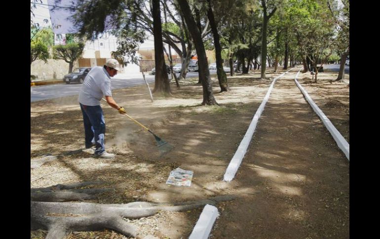 Como parte de los trabajos, también se hará el acondicionamiento de la pista de trote. ESPECIAL /  Gobierno de Guadalajara
