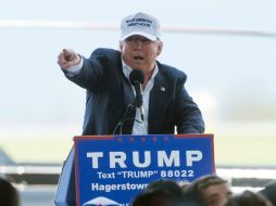 Trump realiza campaña en Maryland, uno de varios estados donde se realizarán elecciones primarias el martes. AFP / M. Riley