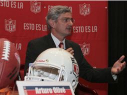 Arturo Olivé, director de la NFL en México, afirma que todo está listo para el día del juego. NTX / ARCHIVO