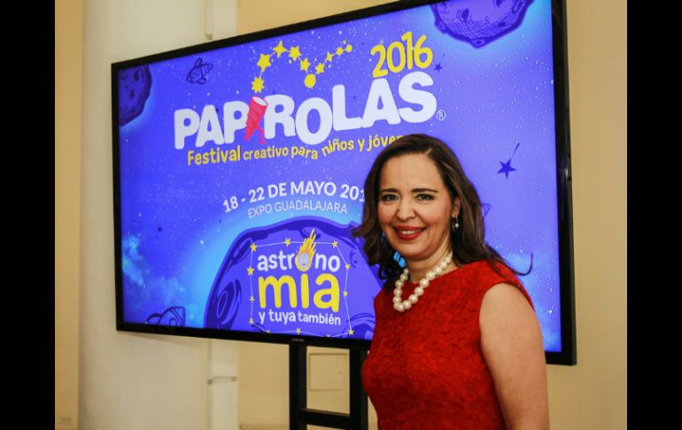 Marcela García Bátiz, directora del festival creativo para niños y jóvenes, dio detalles sobre el festival. EL INFORMADOR / A. García