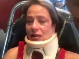 Gabriel resultó con golpes por parte de un sujeto al que le pidió que levantara las heces fecales de su perro. ESPECIAL /