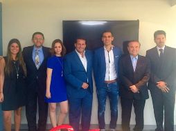 Rafa Márquez asistió al lanzamiento oficial de la aplicación. TWITTER / @emwaoficial