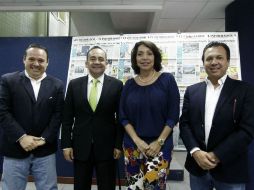 Los alcaldes de Tlajomulco, Tonalá, Tlaquepaque y Zapopan visitaron ayer la redacción de esta casa editorial. EL INFORMADOR / E. Barrera
