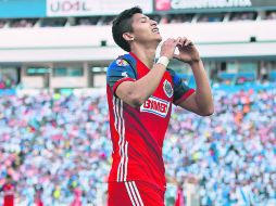 Ángel Zaldívar está feliz porque las cosas se están dando en todos los aspectos en Chivas. MEXSPORT /