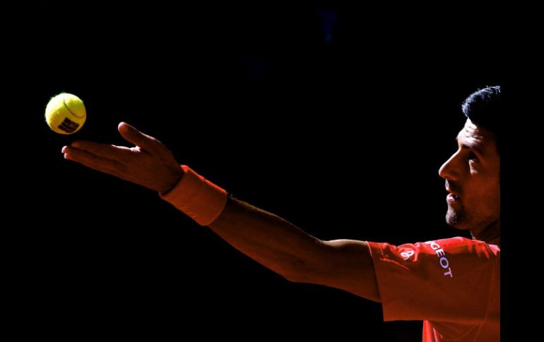 El tenista serbio Novak Djokovic, en el partido contra el croata Borna Coric. SUN / J. Guillén