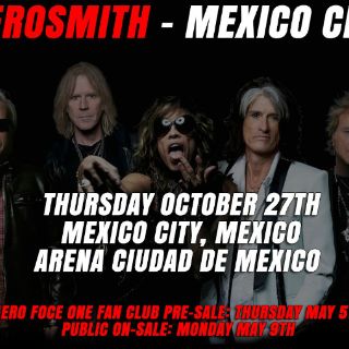Aerosmith vuelve a México en octubre