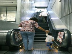 Todos los días se presentan fallas en las escaleras eléctricas, pero se trabaja en su mantenimiento. TWITTER / @MetroCDMX