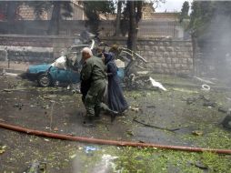 El pueblo de Al Mujarram al Fuqani se encuentra a 30 kilómetros al este de Homs y es víctima de ataques del EI. EFE /