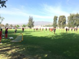 Los jugadores del Atlas se concentran en La Madriguera para su entrenamiento. TWITTER / @atlasfc