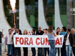 Cunha, de 57 años, era el segundo en la sucesión presidencial de Brasil, detrás del vicepresidente Michel Temer. AFP / A. Anholette