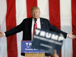 Donald Trump se postula como el virtual candidato republicano a la presidencia de EU. AP / C. Neibergall