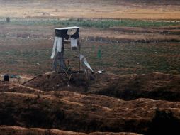 Torre de vigilancia de Hamas al sur de la frontera de Gaza. AFP / S. Khatib