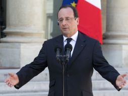 El gobierno francés atraviesa momentos críticos, pero Hollande y su entorno repiten que ''las cosas están mejorando''. AP / J. Brinon