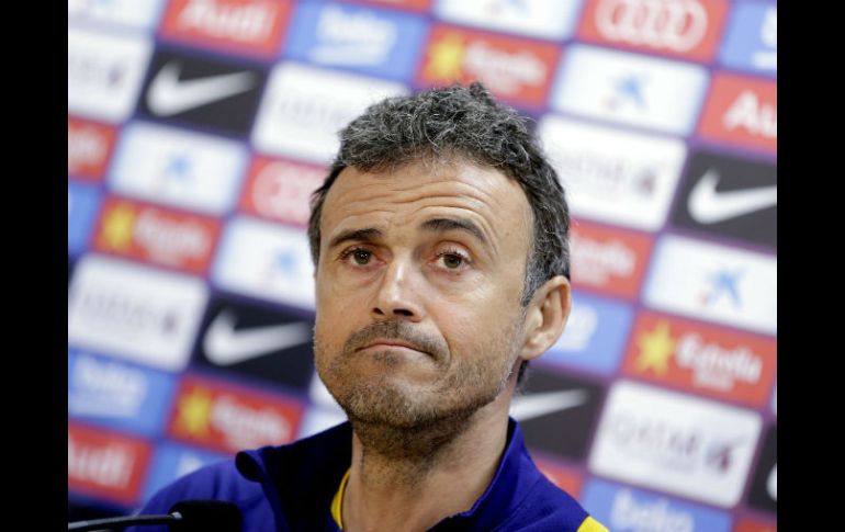 El directot técnico pide a los aficionados del equipo azulgrana que acudan al juego para ''crear un gran ambiente''. EFE / A. Estévez