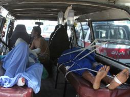 Los lesionados, que presentaban quemaduras de diversa intensidad, fueron trasladados a varios hospitales. AP / R. Nikzad