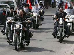 Los 'Lobos de la Noche' han salido en los periódicos en los últimos meses por apoyar la anexión de Crimea. ESPECIAL /