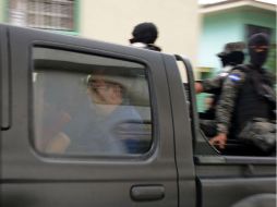 Los acusados fueron Edilson Atilio Duarte, Douglas Geovanny Bustillo, Mariano Díaz Chávez y Sergio Ramón Rodríguez. AFP / O. Sierra