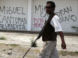En mayo de 2015, unos 300 civiles armados irrumpieron en Chilapa, donde tomaron edificios públicos e instalaron retenes. AFP / ARCHIVO