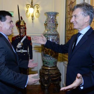 Macri recibe a Horacio Cartes en Argentina